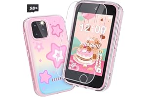 YOOPHANE Kids Smart Phone for Girls, 3.5" Touchscreen Kids Phone Toy with Dual Camera, Christmas Birthday Gifts for Girls Age 3-8, Toddler Learning Toys for 3 4 5 6 7 8 Year Old, ABC Learning, Habit Tracker