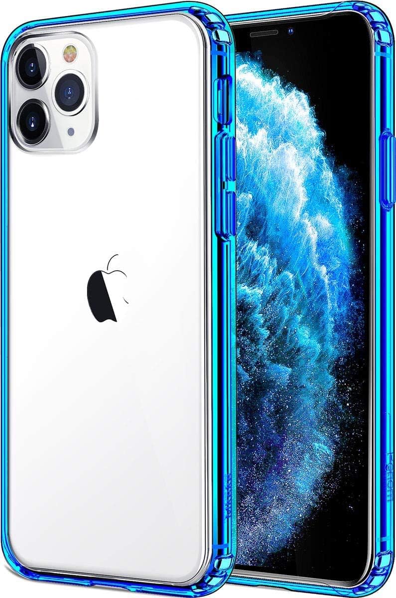 Mkeke Compatible with iPhone 11 Pro Case, Clear Cases for iPhone 11 Pro 5.8 inch Blue