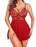 Avidlove Women Sexy Lingerie Set Lace Babydolls