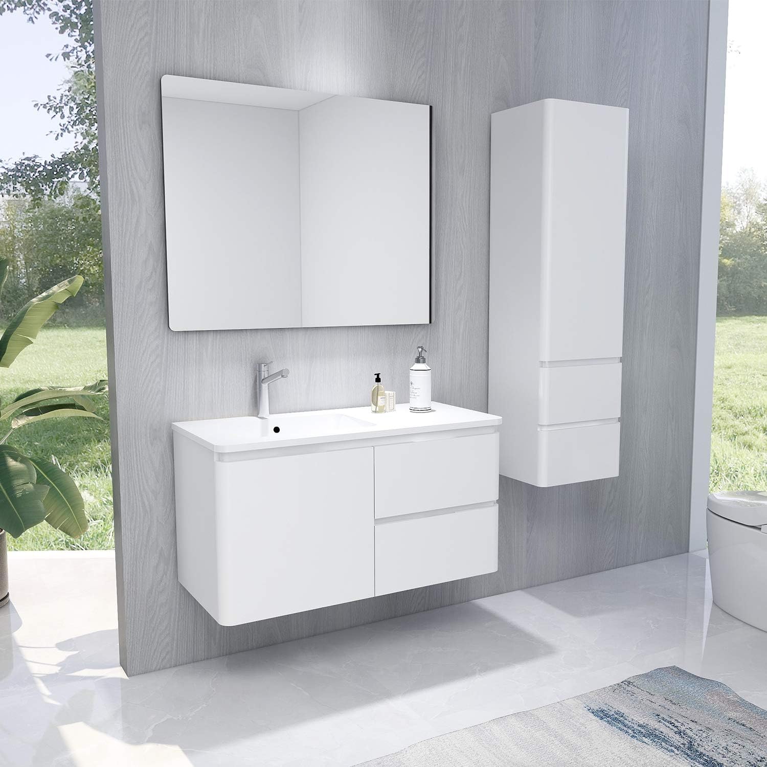 Hochschrank Bad Holz 55 Breit : Bad Hochschrank Borkum 2 Turig 1 Auszug