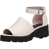 BC Footwear Women's United Sandal, Off White, 9.5 M US