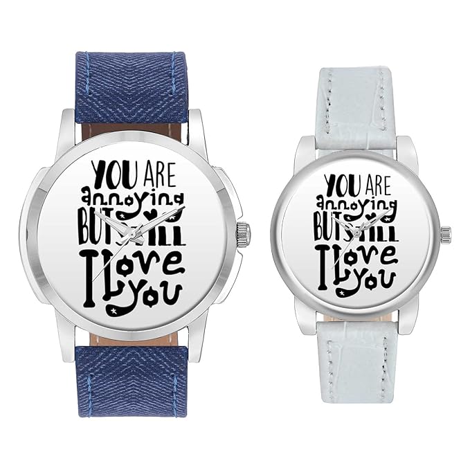 Gifts for Couple, Multicolor Dial Wrist Watch for Men and Women