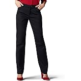 Lee Womens Wrinkle Free Relaxed Fit Straight Leg Pant