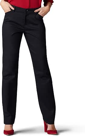 Lee Women's Regular Fit Straight Leg Jean - Classic Mid Rise Denim With Signature Details - View #8