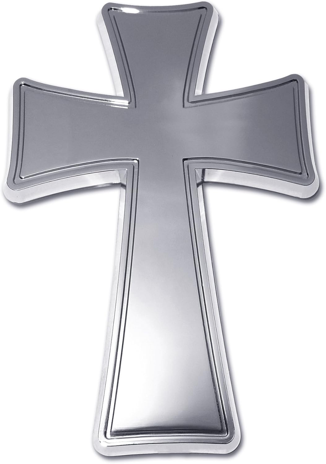 Amazon Tapered Christian Crossクロームメッキプレミアム車トラックreligousエンブレム エンブレム 車 バイク