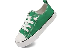 COFOPO Toddler Little Kid Cushioned Canvas Shoes Slip On Sneakers Soft and Durable