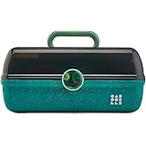 Caboodles On-The-Go Girl Makeup Box, Wicked: For Good Elphaba Essence Limited Edition, Hard Plastic Makeup Organizer Box, Built-In Mirror, Secure Latch, Includes a Wicked-Themed Sticker Sheet