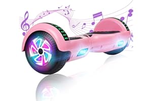 VEVELINE Hoverboard,Self-Balancing Hoverboard with Bluetooth and LED Lights for Kids Ages 6-12