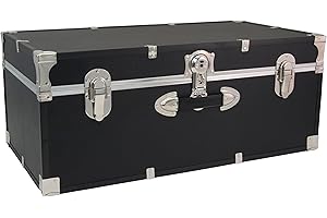 SEWARD TRUNK Seward Essential Trunk with Lock, Black, 30-Inch