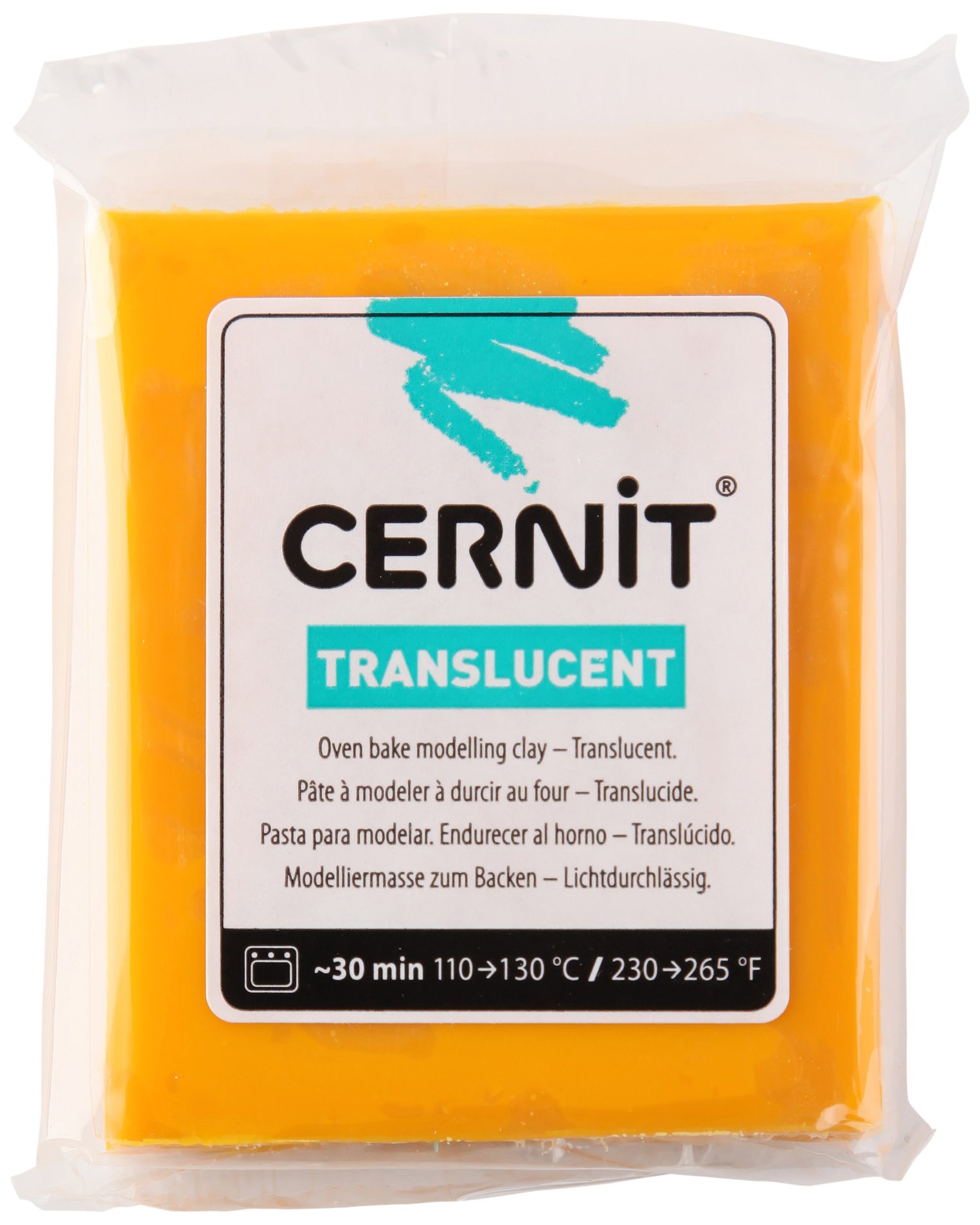 CernitTransparant Clay 56g, Amber, 7 x 5.5 x 1.5 cm