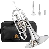AUROSUS marching mellophone jms 611 professional monel pistons brass key f | designed for students and intermediate players delivering rich tone and stable pitch performance