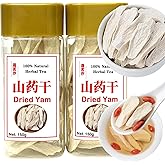 Dried Yam 10.6oz/300g(150g*2) Dried Iron Stick Yam Large Slices of Iron Stick Boil soup and Congee Sulfur Free 山药 山药干 山药片 铁棍山药