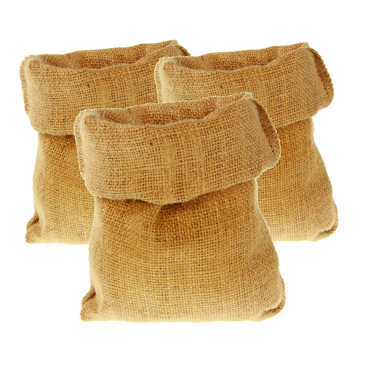 GARDENIX® Jute Sack Universal 3 pieces (50 cm x 55 cm | 180g/m²), natural fibre, 100% jute, hard-wearing