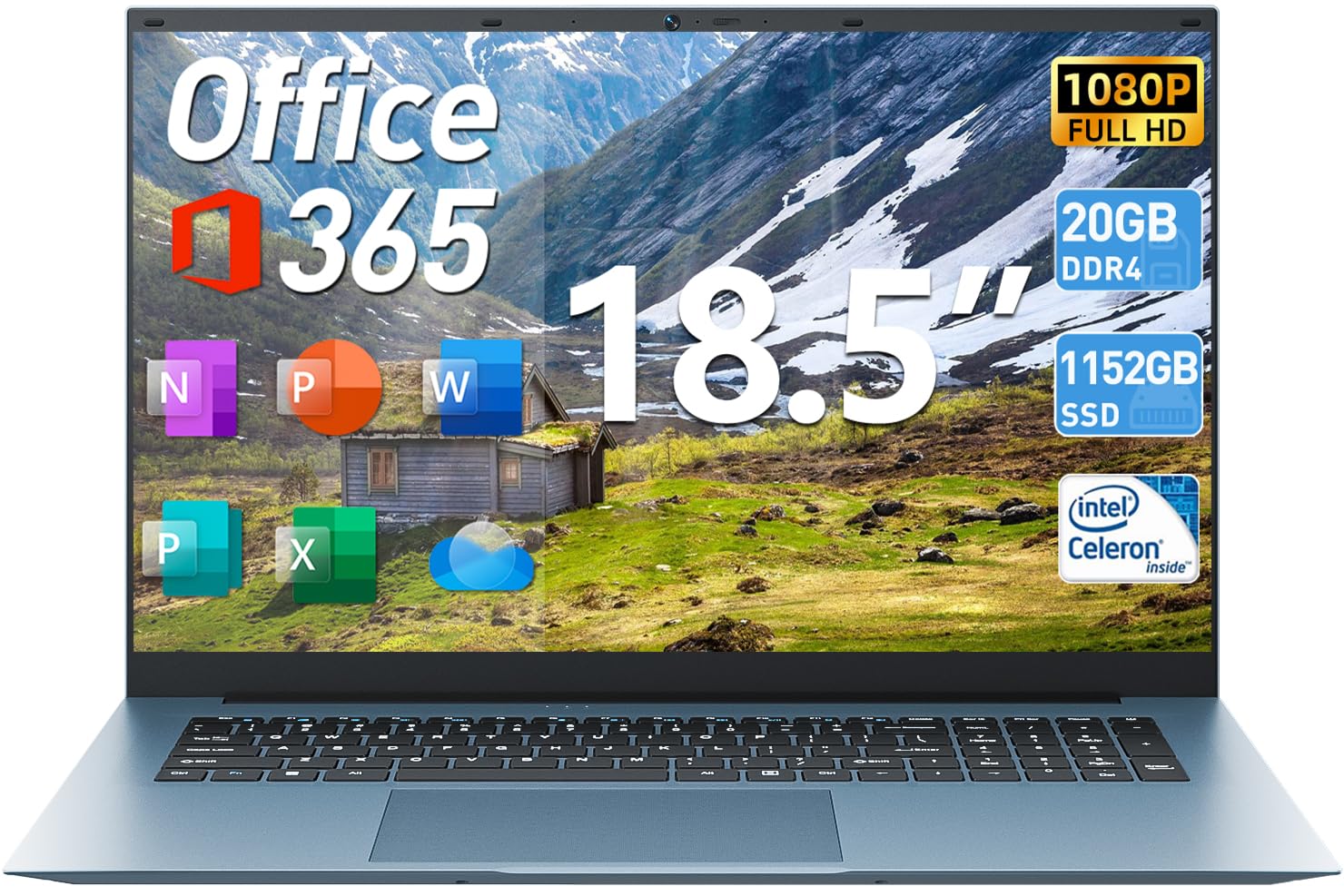 Mua 18.5 Inch Laptops, Windows 11 Laptop with 20GB RAM 128GB EMMC+ ...