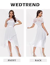 Wedtrend White Cocktail Dress 2023 Wedding Guest