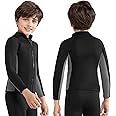 Intboss Kids Wetsuit Top 3mm Wet Suit Jacket for Boys and Girls 3T 4 T Toddlers Wetsuit Jacket 2mm Youth Size 6-14