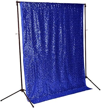 Amazon Com Shinybeauty Sequin Backdrop 4ftx6ft Royal Blue