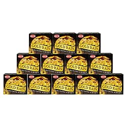 Gold Rain Incense Cones and Cone Incense Burner