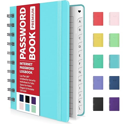 Forget Me Not: Password Book With Alphabetical Tabs, Easy - View #7