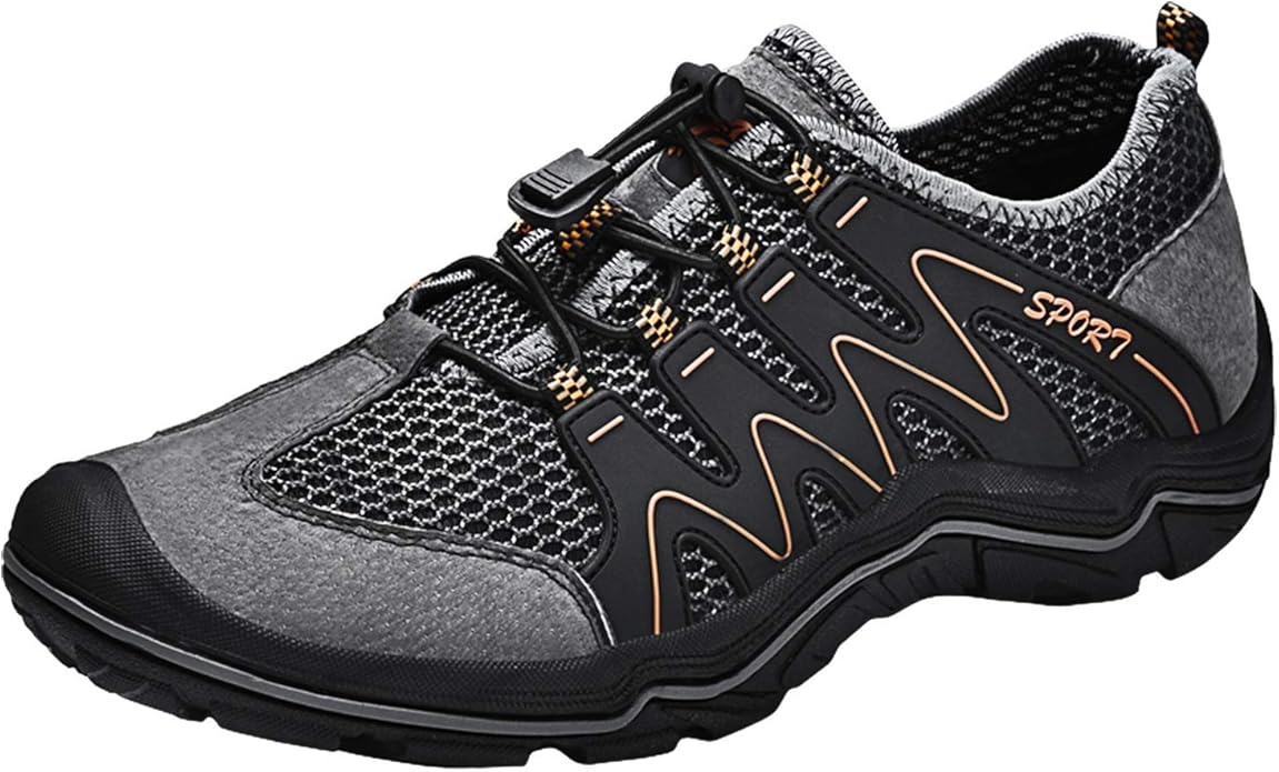 Men's Mesh Hiking Shoes Breathable Water Shoes Trekking Sandals Outdoor