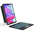 Inateck for iPad Pro 11 inch Case with Keyboard, Compatible with iPad Air 6/5/4,iPad Pro 11" 4/3/2/1, Detachable iPad Keyboard Case with 7-Color Backlight and Touchpad, KB04111 Black