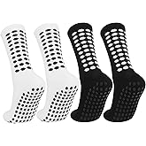 STRSFYS Soccer Socks with Non-Slip Grip Pads, High-Performance Football, Athletic Sports Socks for Men & Women(3 or 4 Pairs )