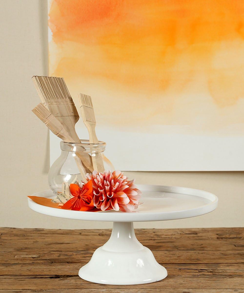 HomArt Magnolia White Pedestal Large Cake Stands