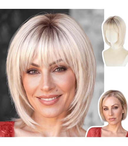 Petite Size Comfort Cap Wig, Short Layered Style, Heat-Stylable Polyester Amazon.com: Eva Gabor Acclaim Short Layered Average Size  main image 4