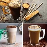 ANSIO Large Latte Glass Cups 375ml 12.6oz Gift Box 2 Pack Tassimo Compatible view 3