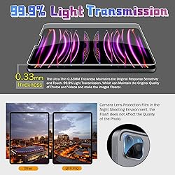QHOHQ [2+2 Pack] Tempered Glass Screen Protector