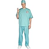 Forum Novelties Men's Adult Costume Surgical Scrubs, Green, One Size