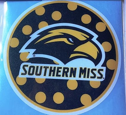 Amazoncom Usm Golden Eagles Polka Dot Circle Car Decal