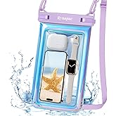 [Up to 10''] Waterproof Phone Pouch Floating, IPX8 Underwater Cell Phone Holder with Lanyard for iPhone 17 16 15 14 Pro Max, Galaxy S25 S24 S23 Ultra, Beach Cruise Ship Essentials Travel Must Haves