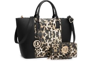 DASEIN Large Tote Bags Vegan Leather Purses and Handbags for Women Top Handle Ladies Shoulder Bags Satchel Hobo 2pcs Set