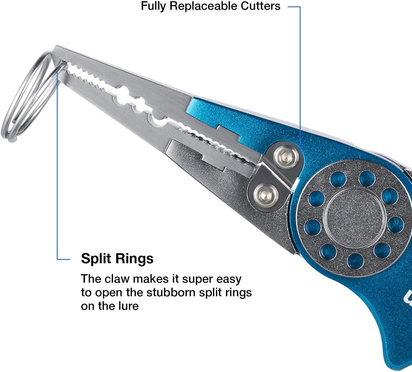 Piscifun Fishing Pliers Aluminum Braid Cutters Split Ring Pliers Hook Remover Fish Holder with Sheath and Lanyard : Sports & Outdoors