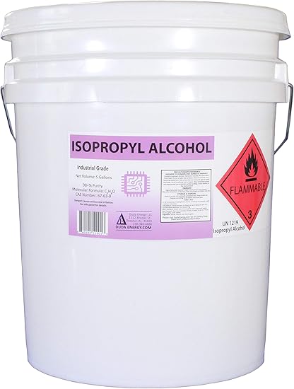 Amazon Com 5 Gallon Pail Of 99 8 Pure Isopropyl Alcohol Federal Grade Ipa Concentrated Rubbing Alcohol Health Personal Care