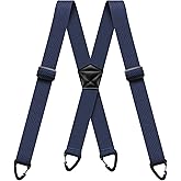 Hidden Suspenders for Men X Back Adjustable Elastic Men's Suspenders Under Clothes with 4 Snap Loop