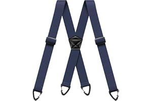 GENERIC Hidden Suspenders for Men X Back Adjustable Elastic Men's Suspenders Under Clothes with 4 Snap Loop