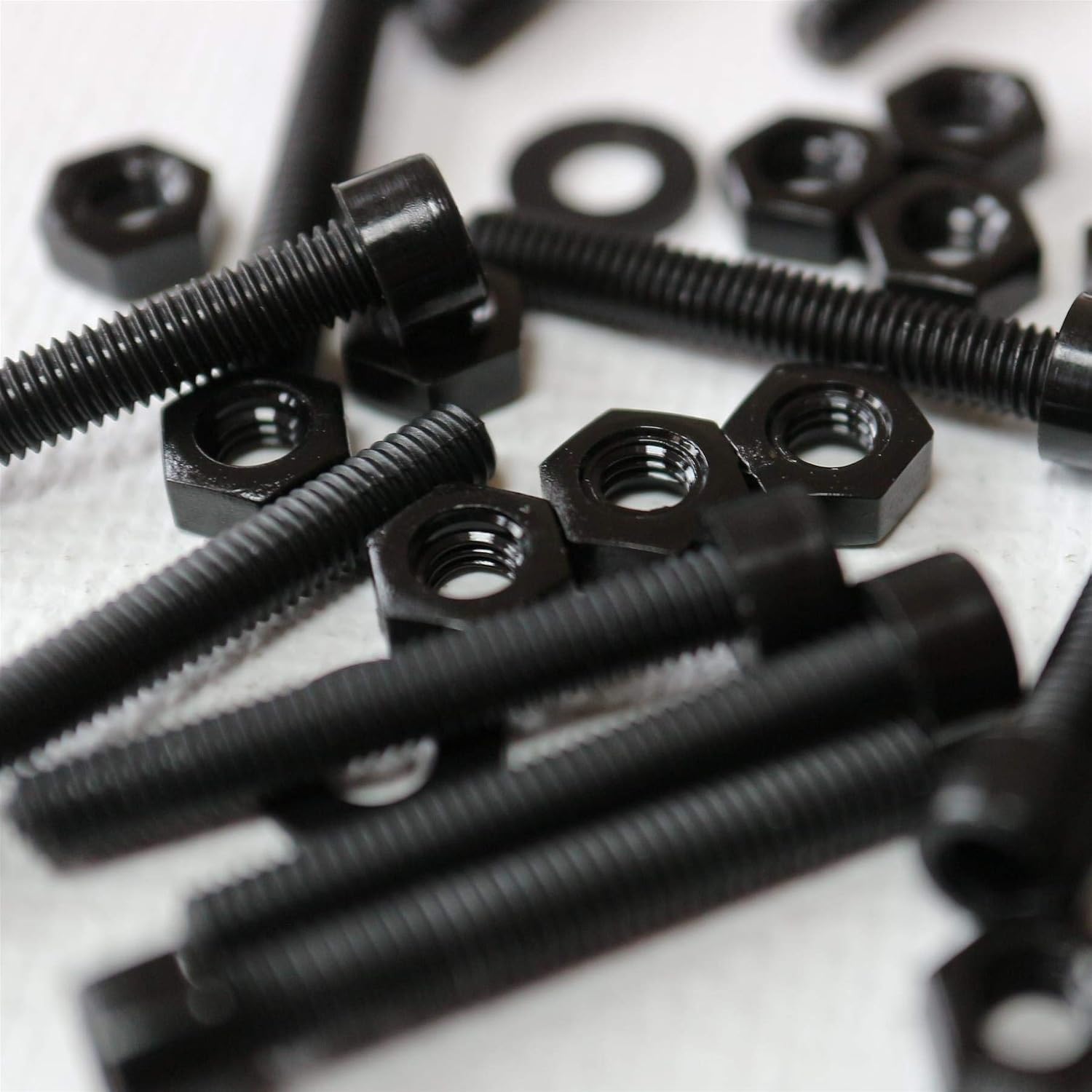 50 x Black Nylon Socket Head, Plastic Machine Screws, M3 x 20mm, Plastic Bolts, Nuts & Washers - Image 5