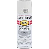 Rust-Oleum 7780830 Stops Rust Clean Metal Primer Spray, 12 oz, Flat White