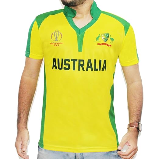 Buy Australia Jersey Cricket 2019 (XLarge) Yellow at Amazon.in