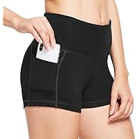 BALEAF Women's 8" /5" /2" High Waist Workout Yoga Running Compression Shorts Tummy Control Side Pockets