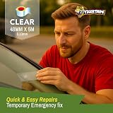 Tiger Tape Clear Waterproof Repair Tape 48mm x 5m Transparent view 7