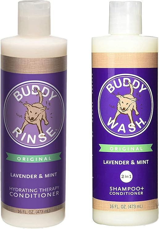 buddy wash original lavender & mint dog shampoo & conditioner