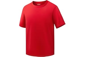 BIGANT Boys Shirts Athletic Dry Fit Neon T Shirts Short Sleeve Kids Youth Moisture Wicking Quick Dry Sports Training Performance Tee