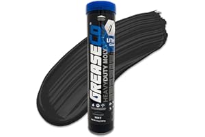 GREASECO Moly Grease Tube | Axle | Ball and Joint | 5th Wheel | 3% Molybdenum | Automotive | Tractor | CV Joint | Spline | Lithium EP | Single Cartridge | NLGI 2 | HeavyDuty Moly