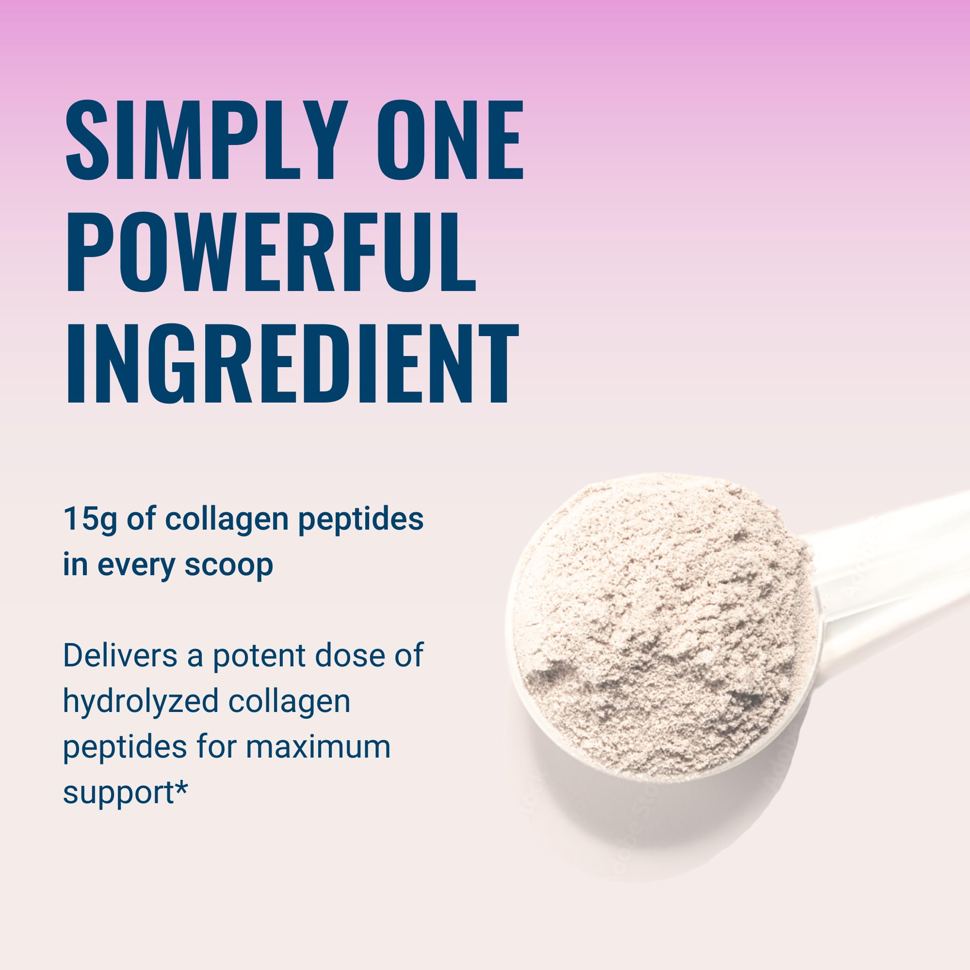 Collagen Peptides Powder - Naturally-Sourced Hydrolyzed Collagen Powder - Hair, Skin, Nail, and Joint Support - Type I & III Grass-Fed Collagen Supplements for Women and Men - 41 Servings - 16oz
