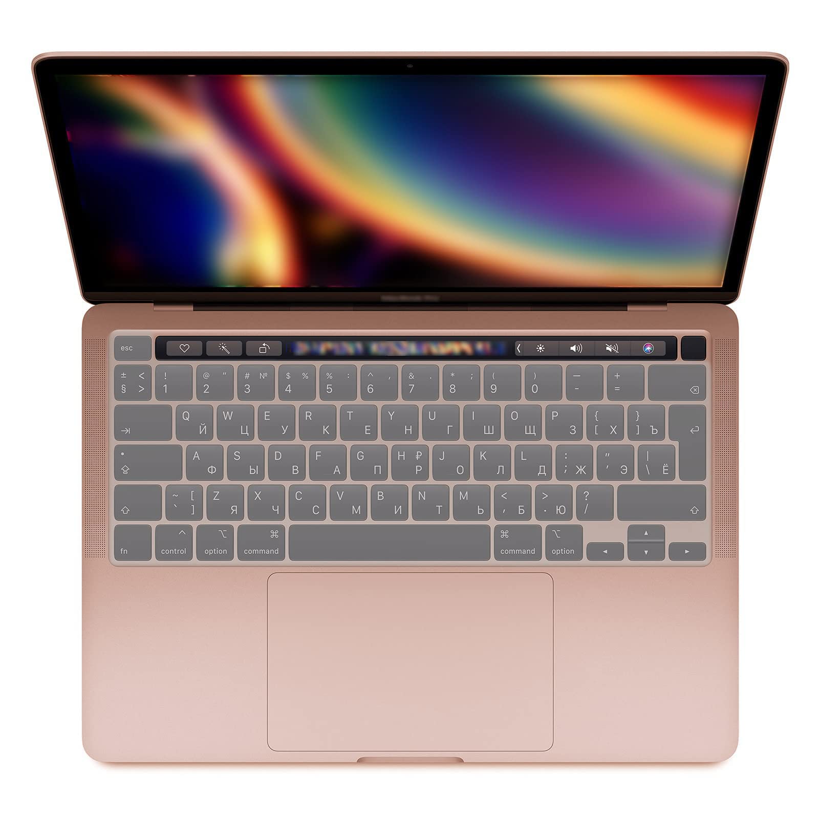 MiNGFi Silicone Keyboard Cover for MacBook Pro 13" M1/M2 A2338 (2020–2023), A2289 (2020), A2251 (2020–2021), Pro 16" A2141 (2019–2021) EU/ISO Layout - Transparent