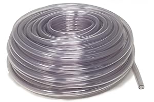 Sealproof Unreinforced PVC Food Grade Clear Vinyl Tubing, 3/8-Inch ID x 1/2-Inch OD, 100 FT