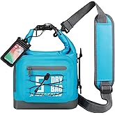 MORXPLOR Dry Bag Waterproof,5L/10L/20L/30L Roll Top Dry Bag Backpack with WaterProof Phone Case for Swim,Kayak(Sky Blue 5L)